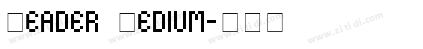 Reader Medium字体转换